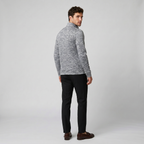 Men's Knit Jacket – High-Neck Zip-Up