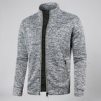 Men's Knit Jacket – High-Neck Zip-Up