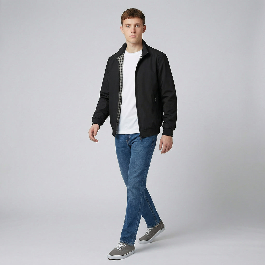 Men's Bomber Jacket – Lightweight Zip-Up
