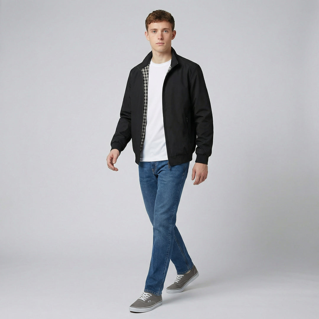 Men's Bomber Jacket – Lightweight Zip-Up