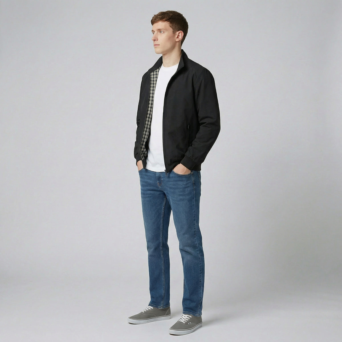 Men's Bomber Jacket – Lightweight Zip-Up