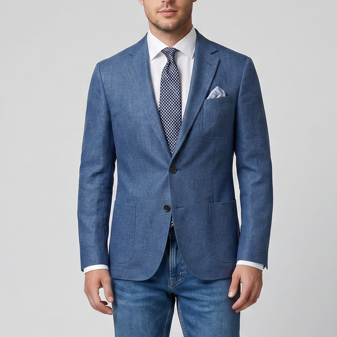 Men's Linen Blazer, Tailored