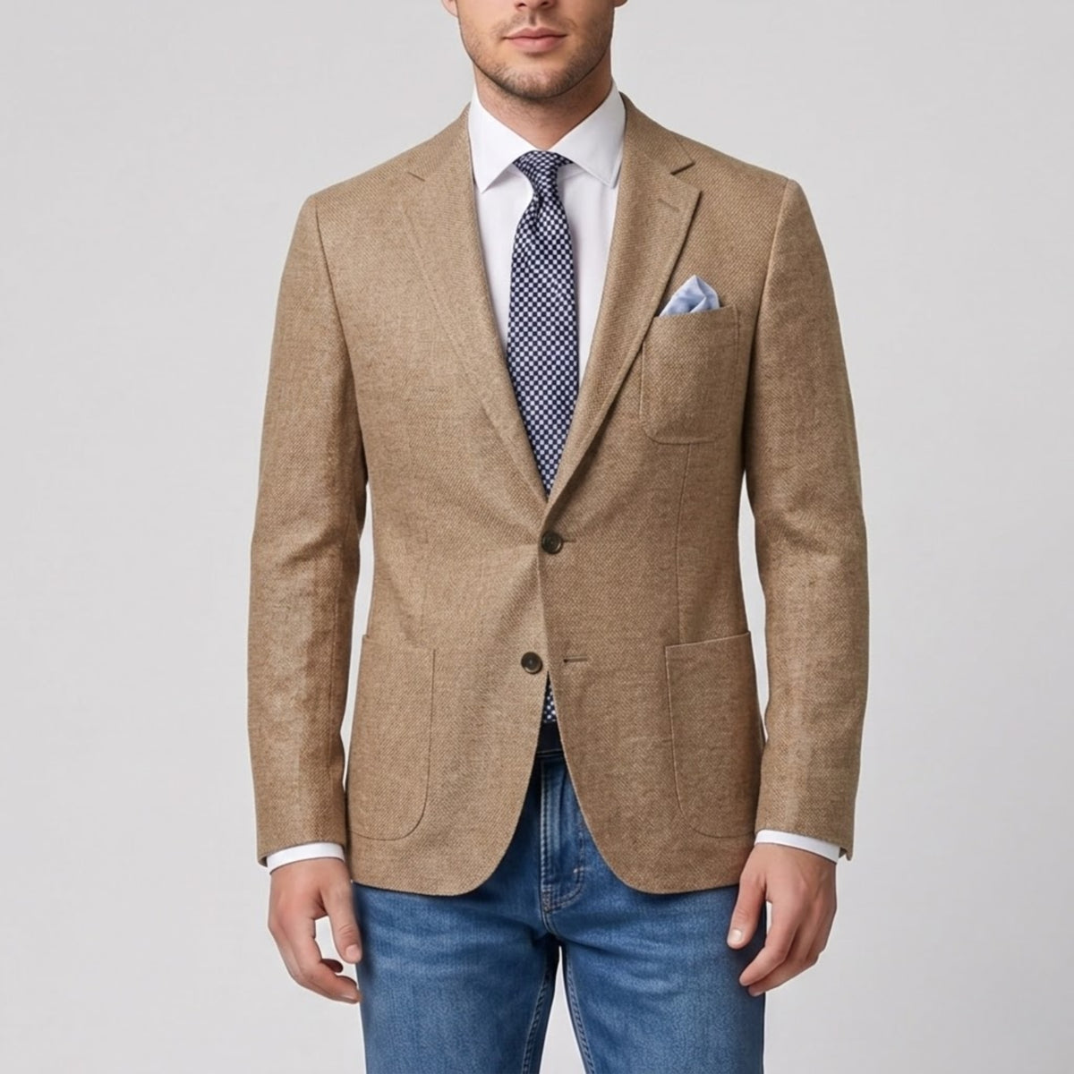 Men's Linen Blazer – Tailored