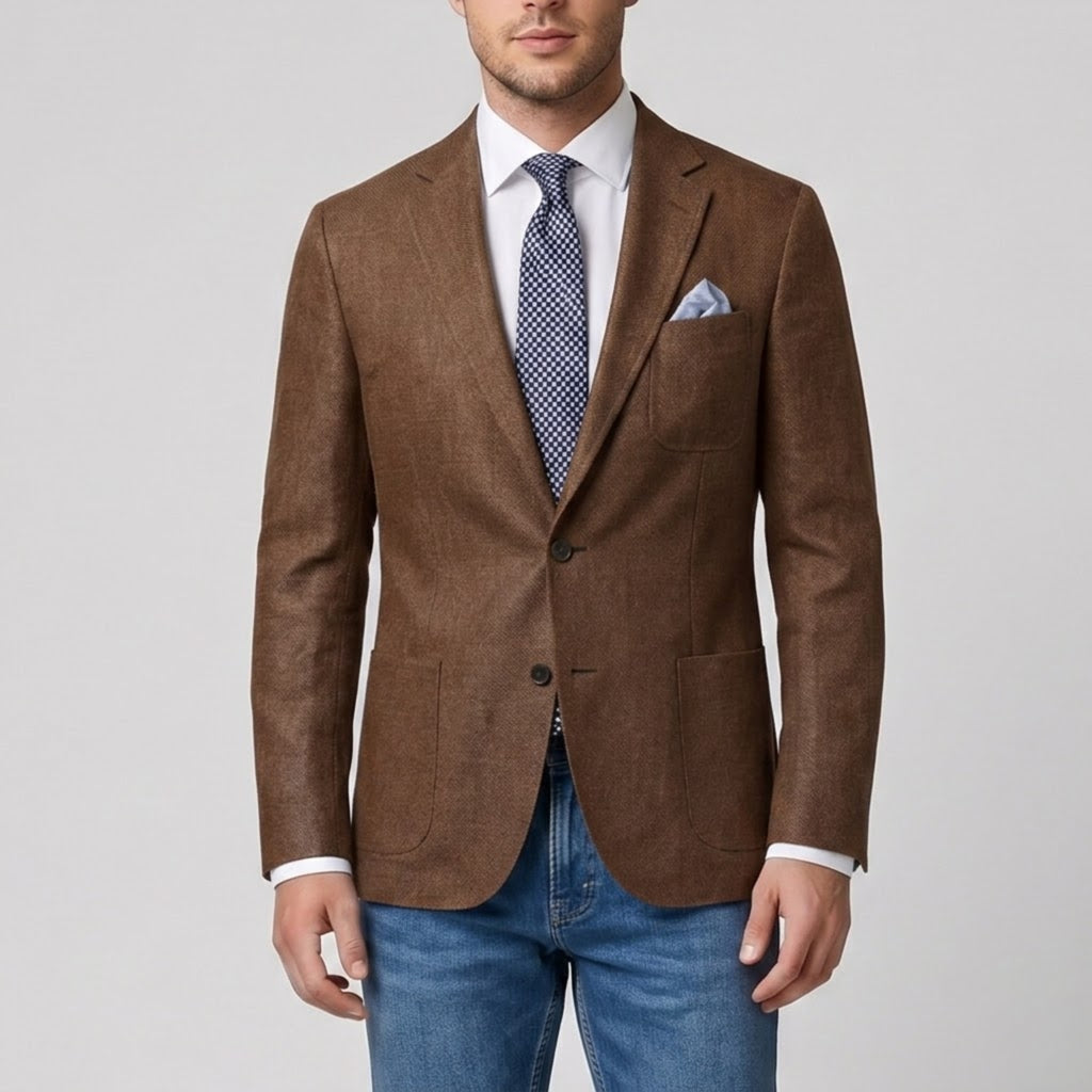 Men's Linen Blazer – Tailored