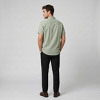 Men's Linen Shirt – Mandarin Collar
