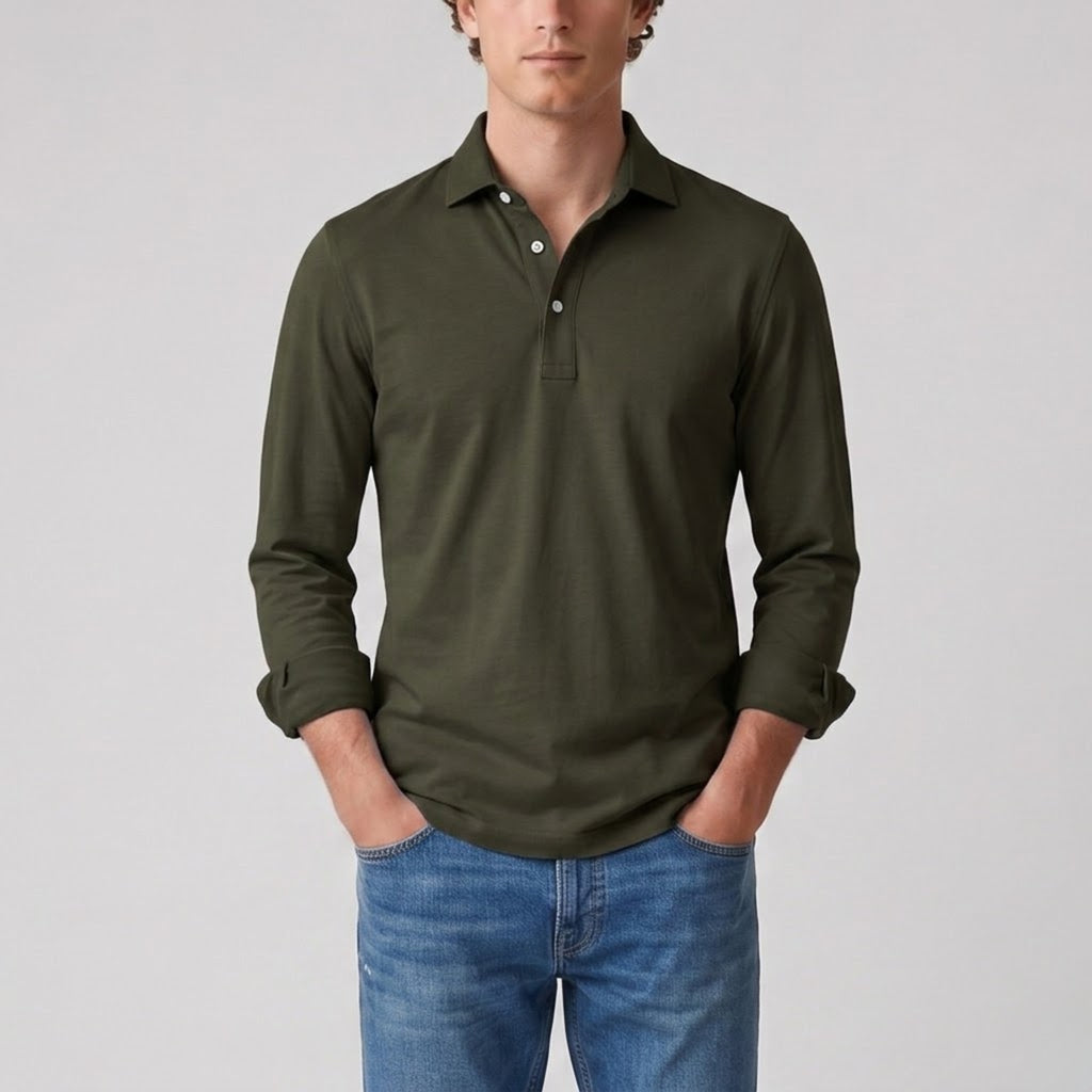Men's Polo Shirt – Long Sleeve
