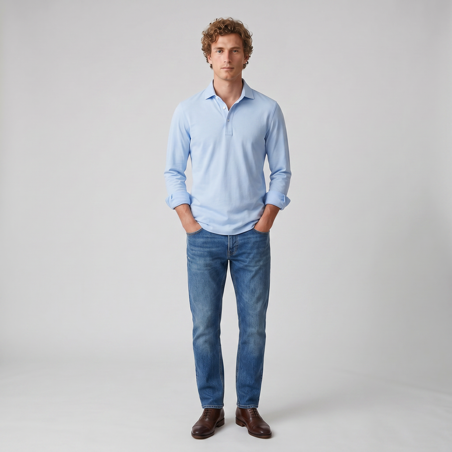 Men's Polo Shirt – Long Sleeve