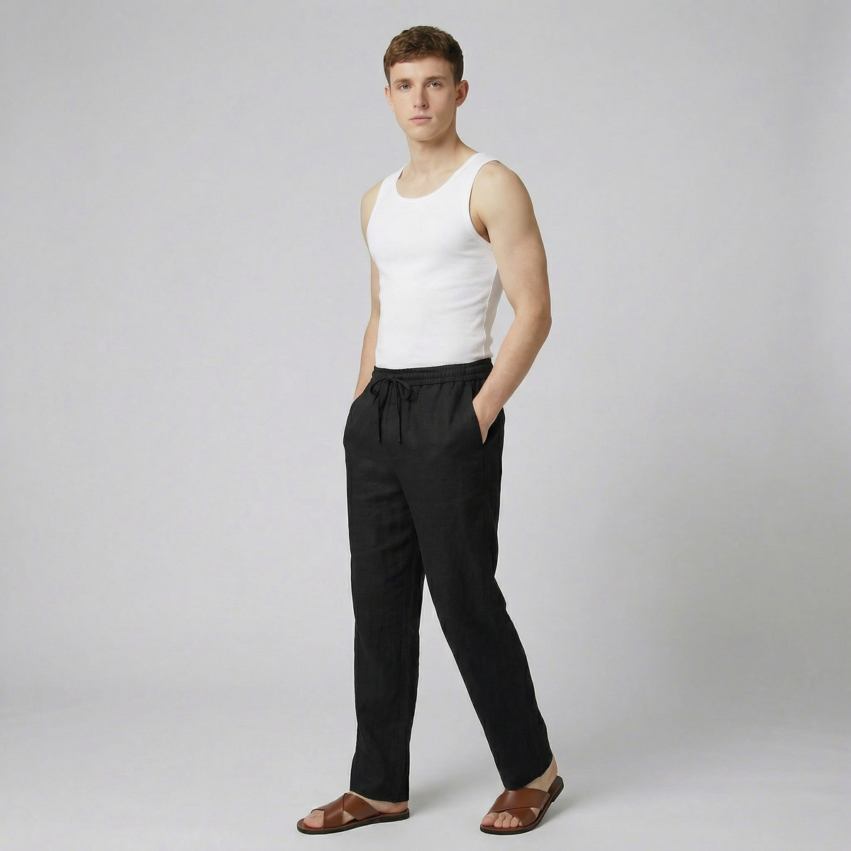 Men's Linen Pants – Relaxed Drawstring