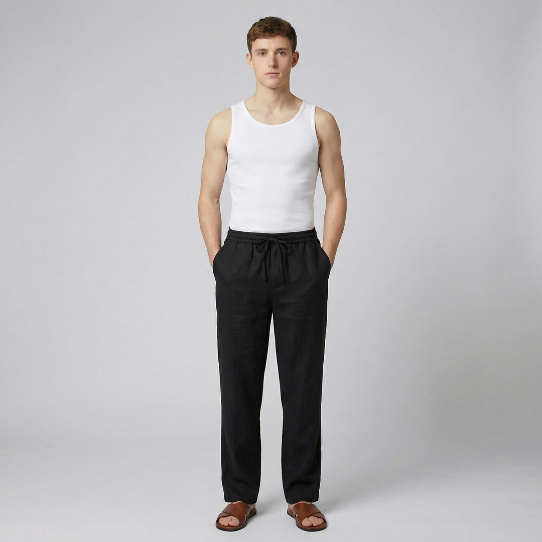 Men's Linen Pants – Relaxed Drawstring