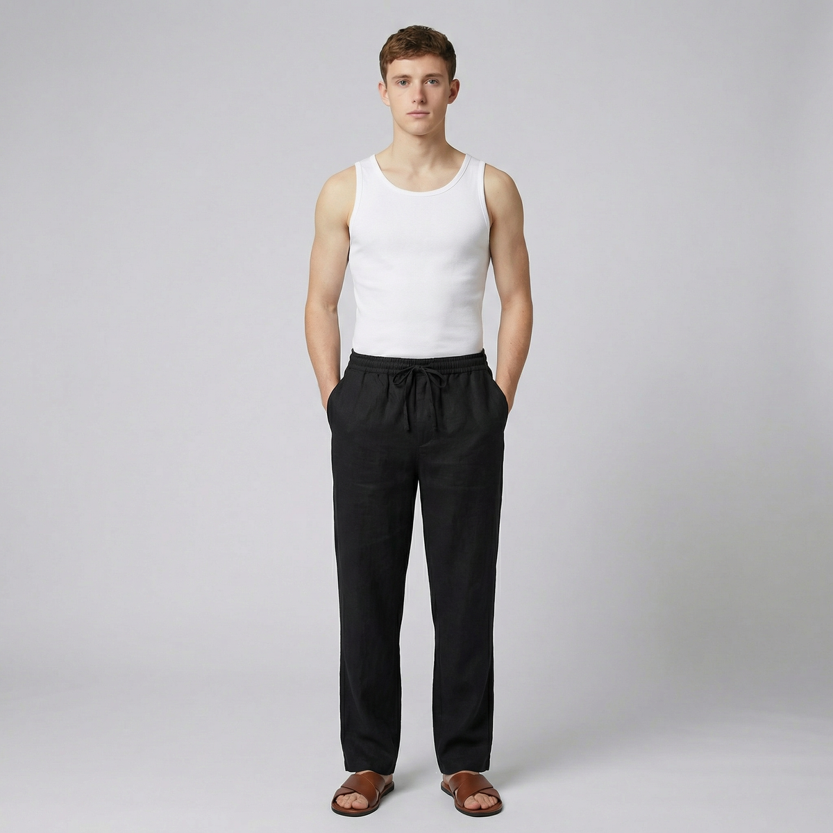 Men's Linen Pants – Relaxed Drawstring