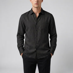Men's Linen Shirt – Relaxed Long Sleeve