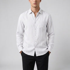 Men's Linen Shirt – Relaxed Long Sleeve