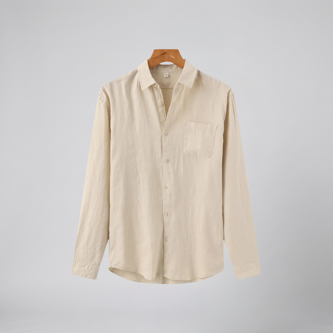 Men's Linen Shirt – Relaxed Long Sleeve
