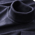 Men's Turtleneck Sweater, Ribbed Merino