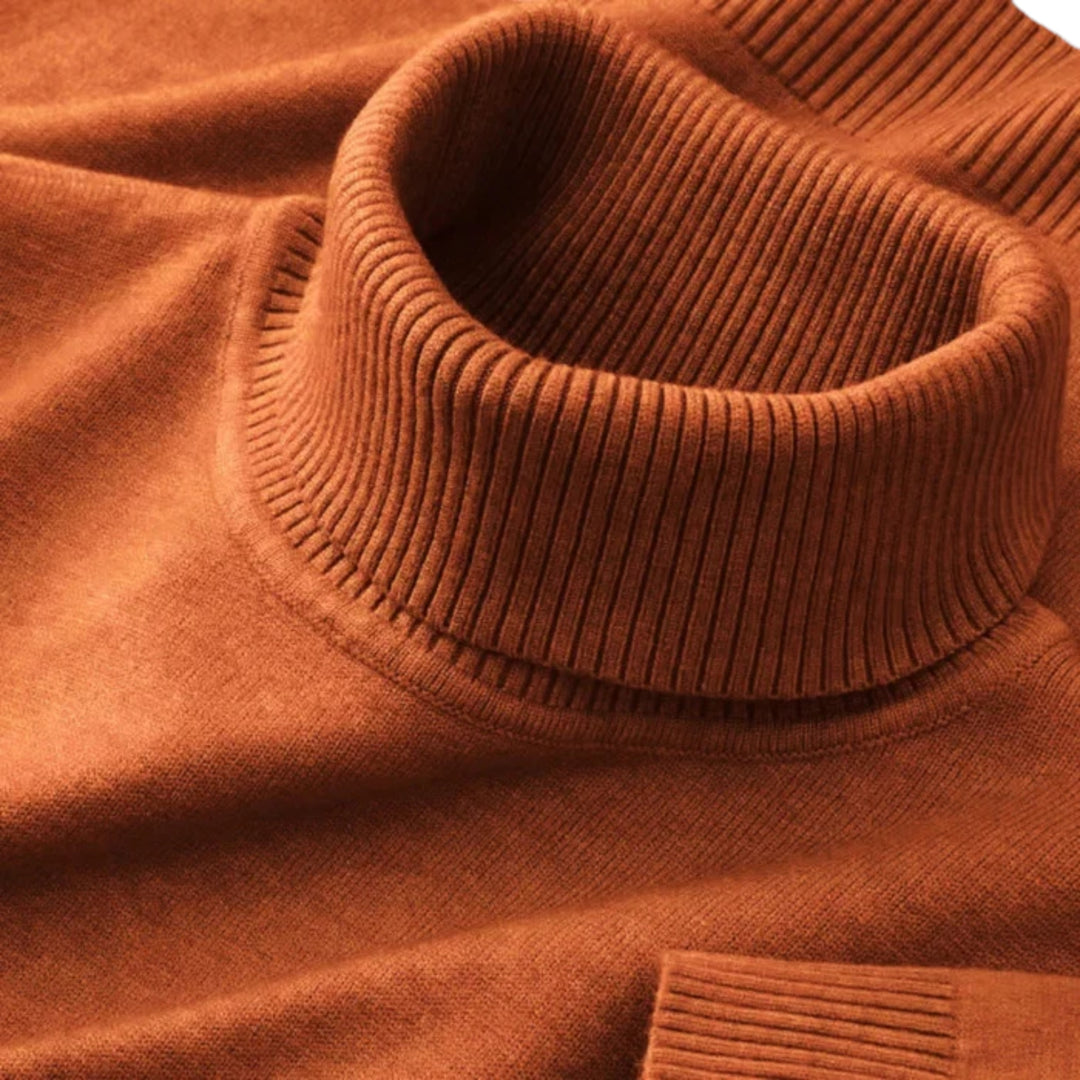 Men's Turtleneck Sweater – Ribbed Merino