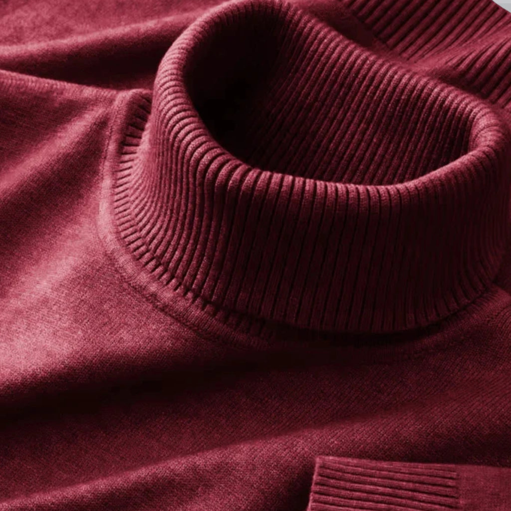 Men's Turtleneck Sweater – Ribbed Merino