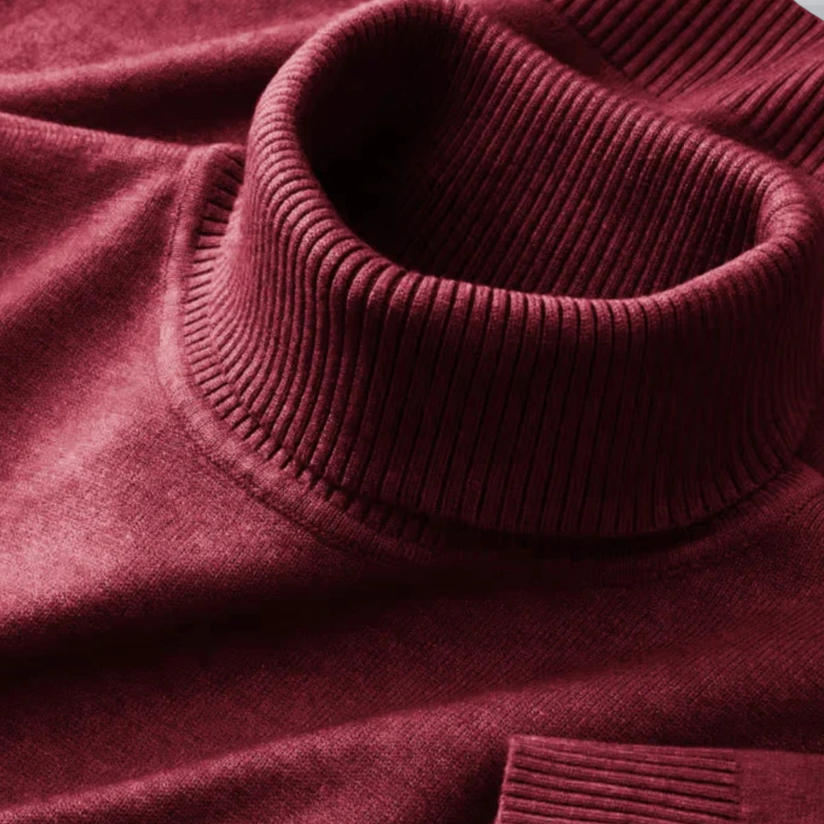 Men's Turtleneck Sweater – Ribbed Merino