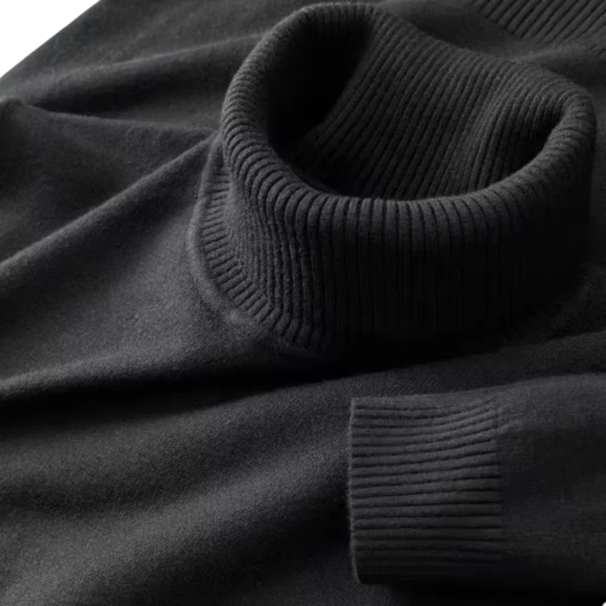 Men's Turtleneck Sweater – Ribbed Merino