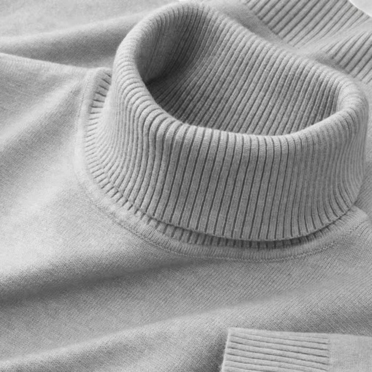 Men's Turtleneck Sweater – Ribbed Merino