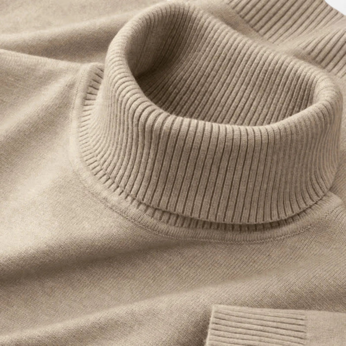 Men's Turtleneck Sweater – Ribbed Merino
