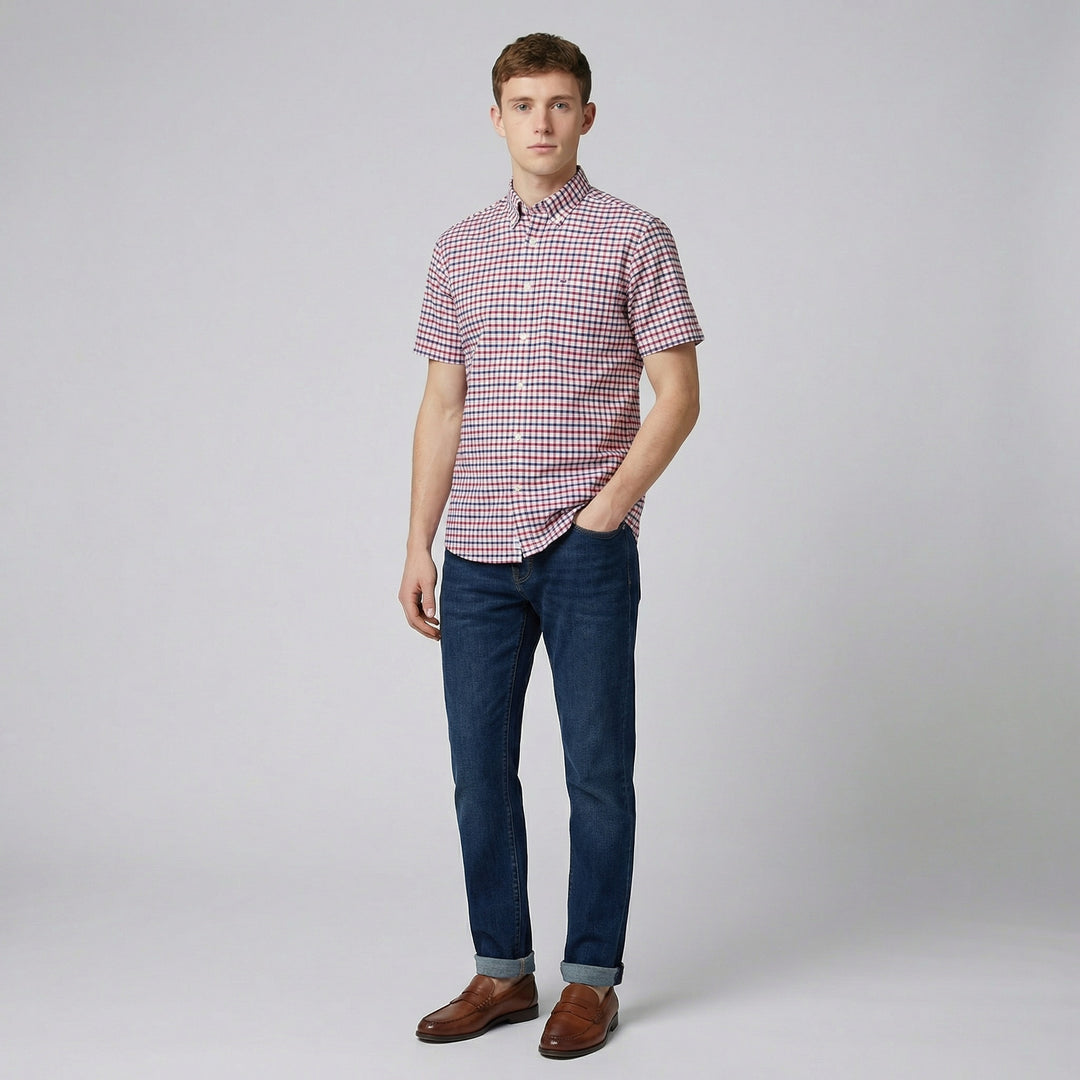 Men's Check Shirt – Short Sleeve