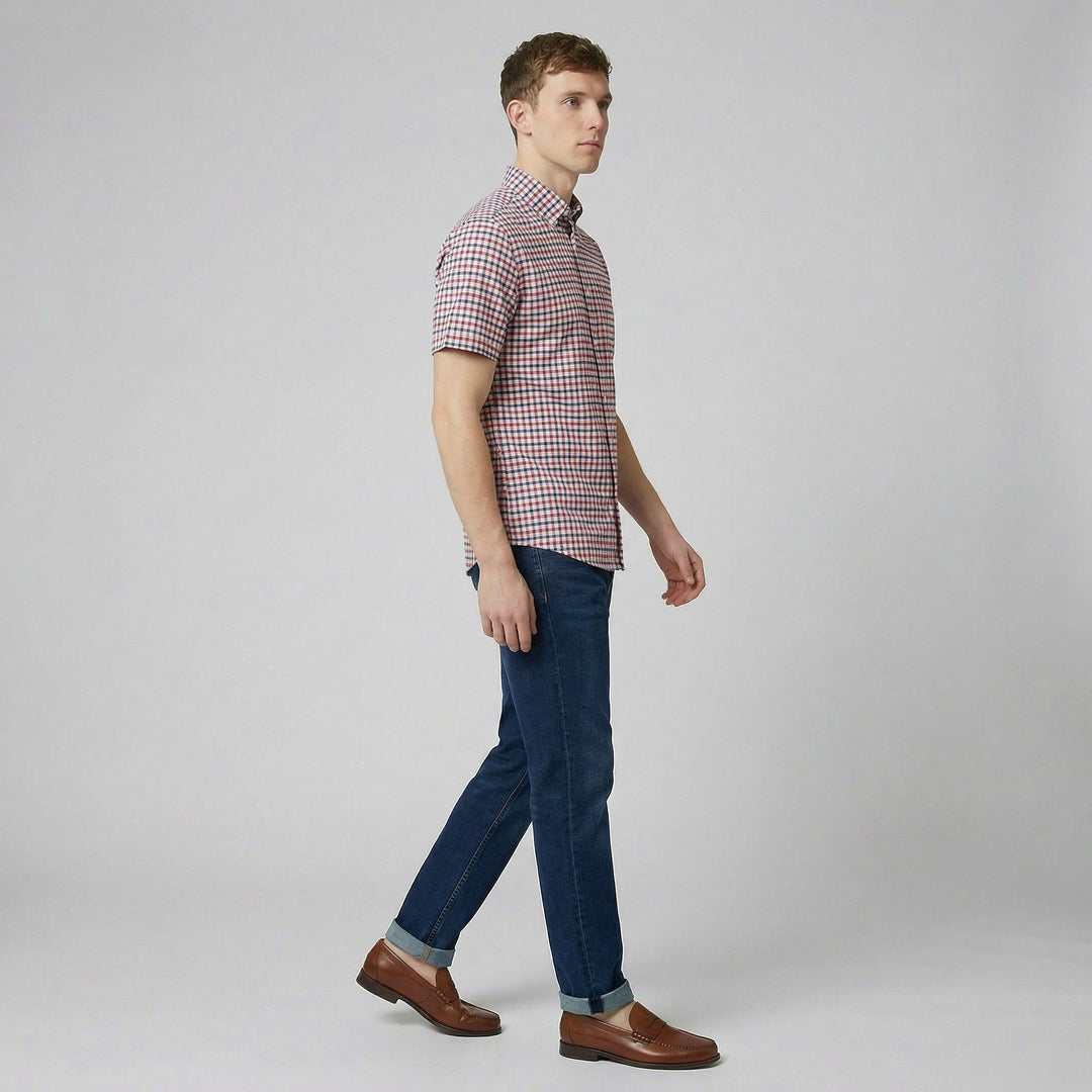Men's Check Shirt – Short Sleeve