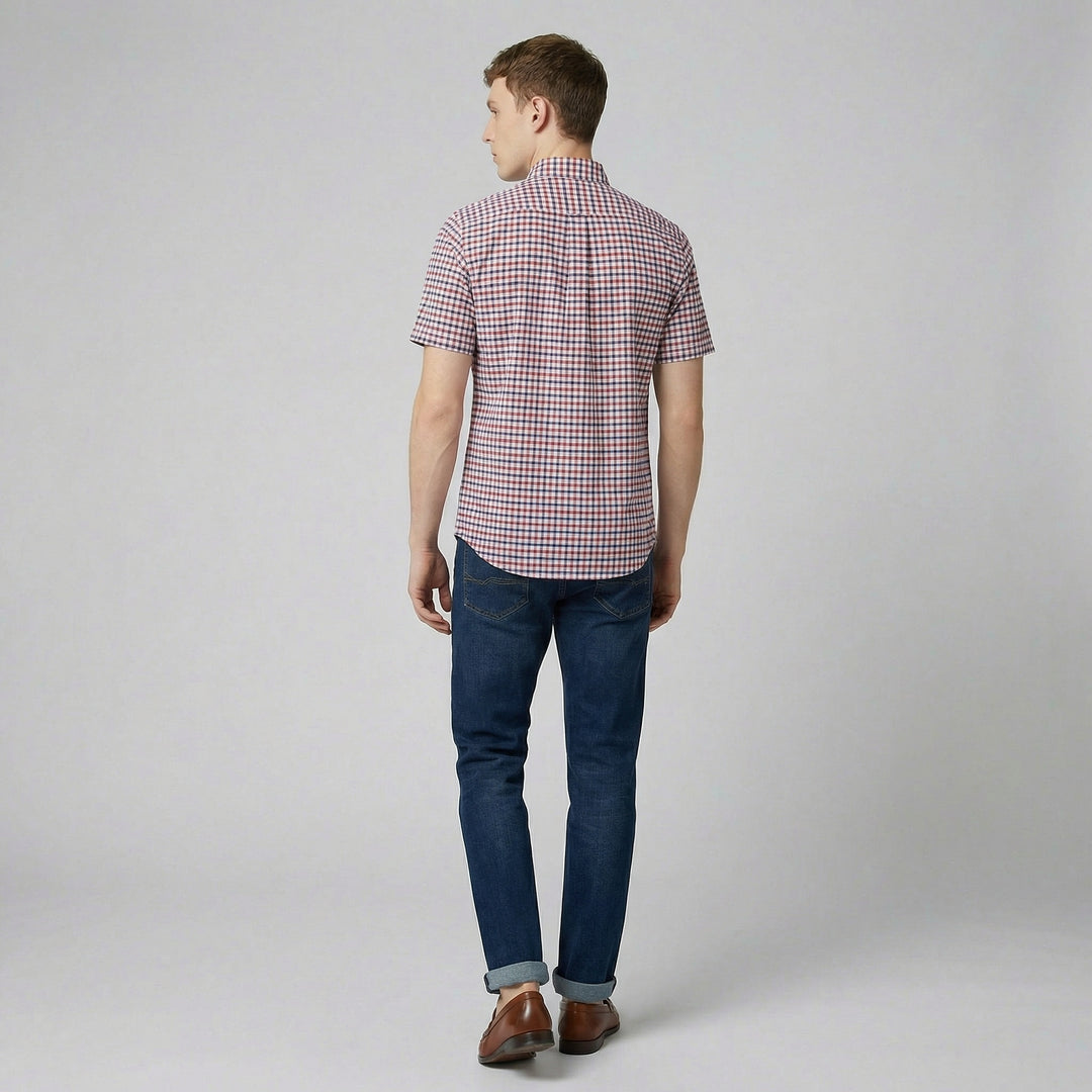 Men's Check Shirt – Short Sleeve