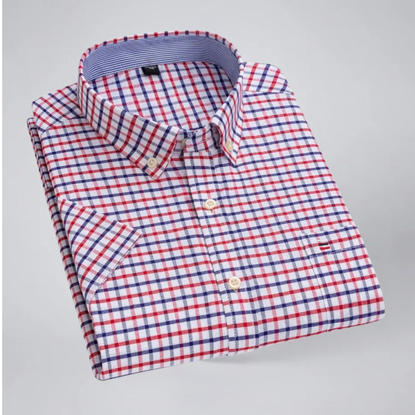 Men's Check Shirt, Short Sleeve
