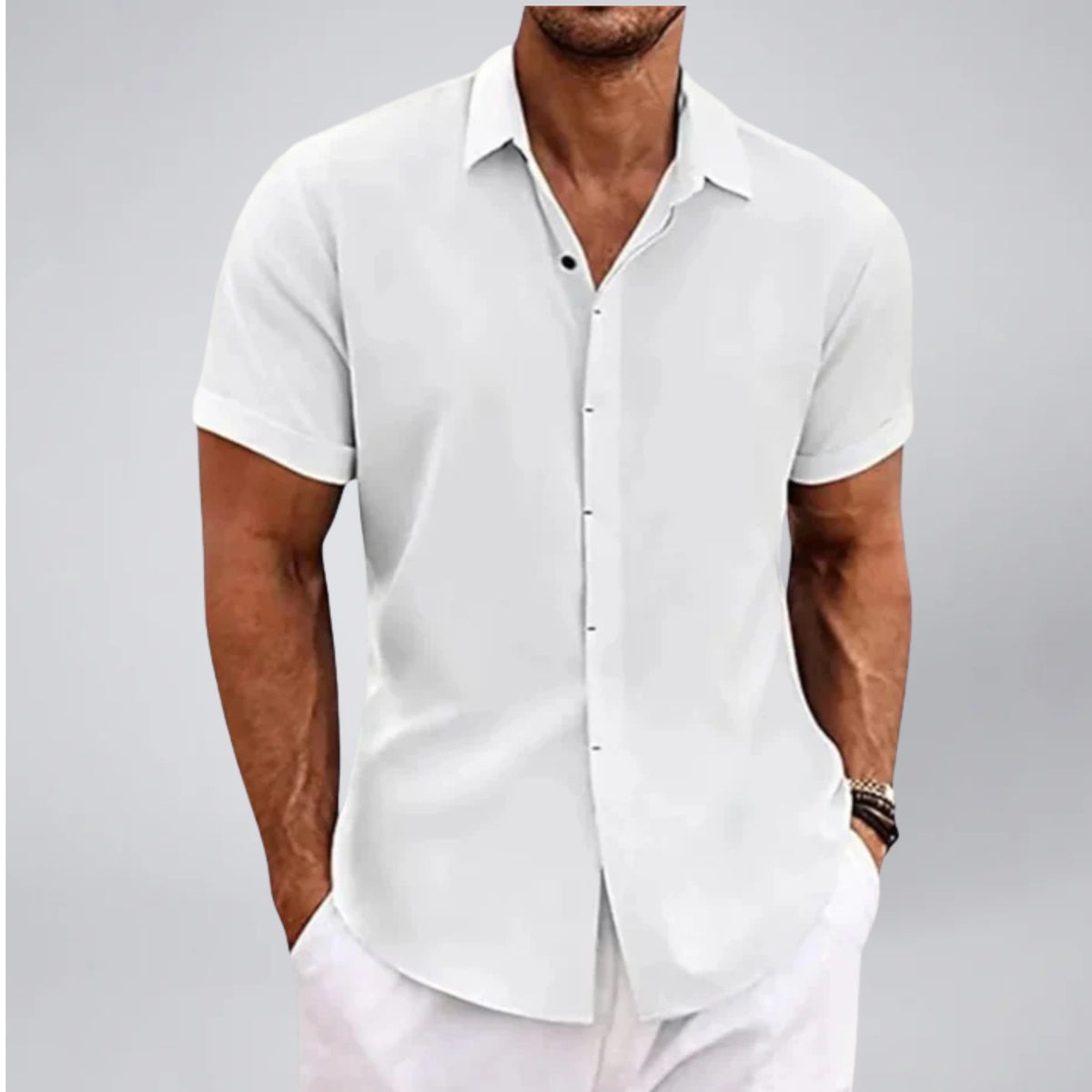 Men's Linen Shirt – Short Sleeve