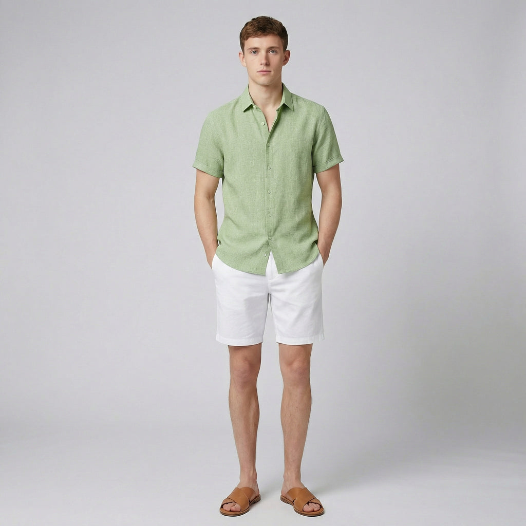 Men's Linen Shirt – Short Sleeve