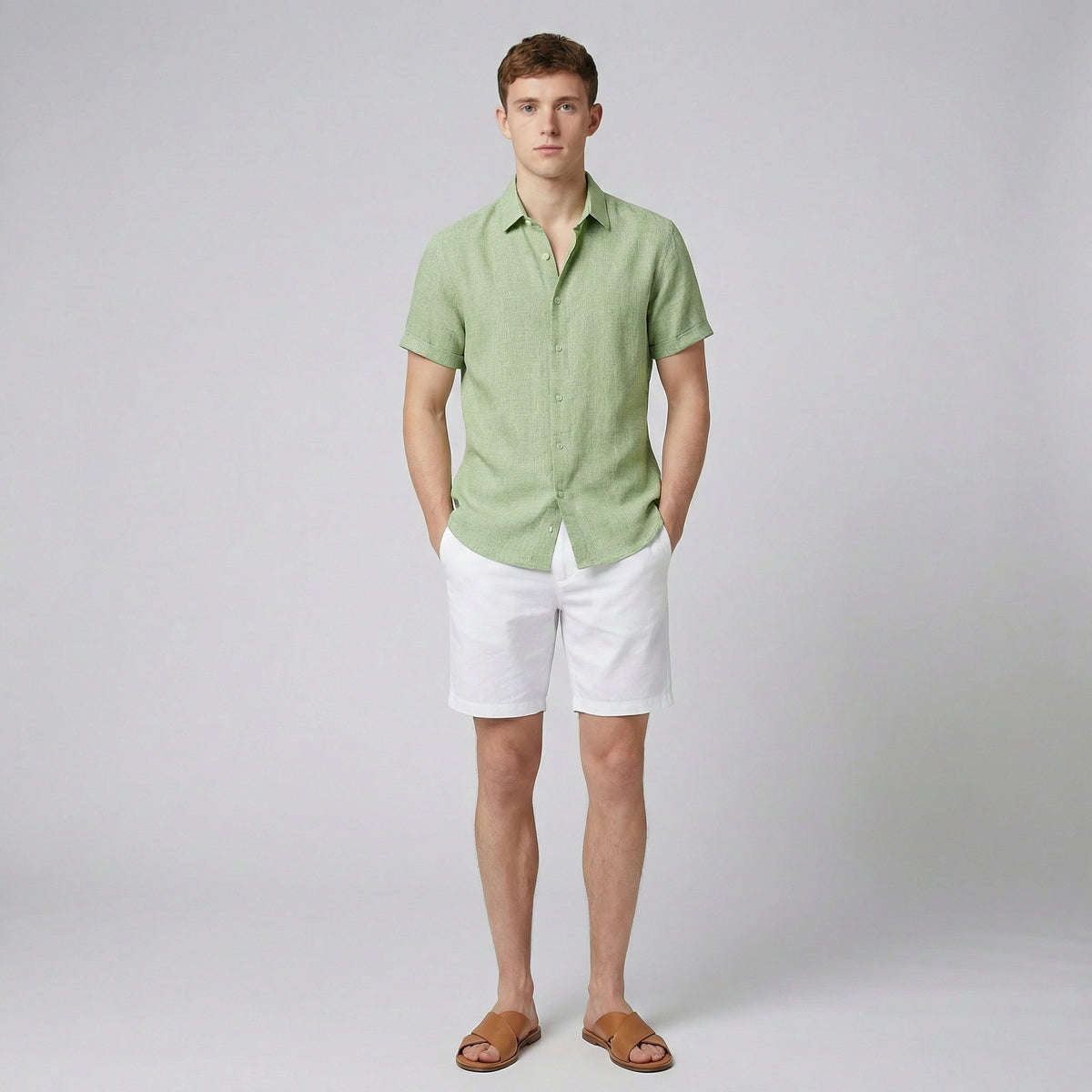 Men's Linen Shirt – Short Sleeve