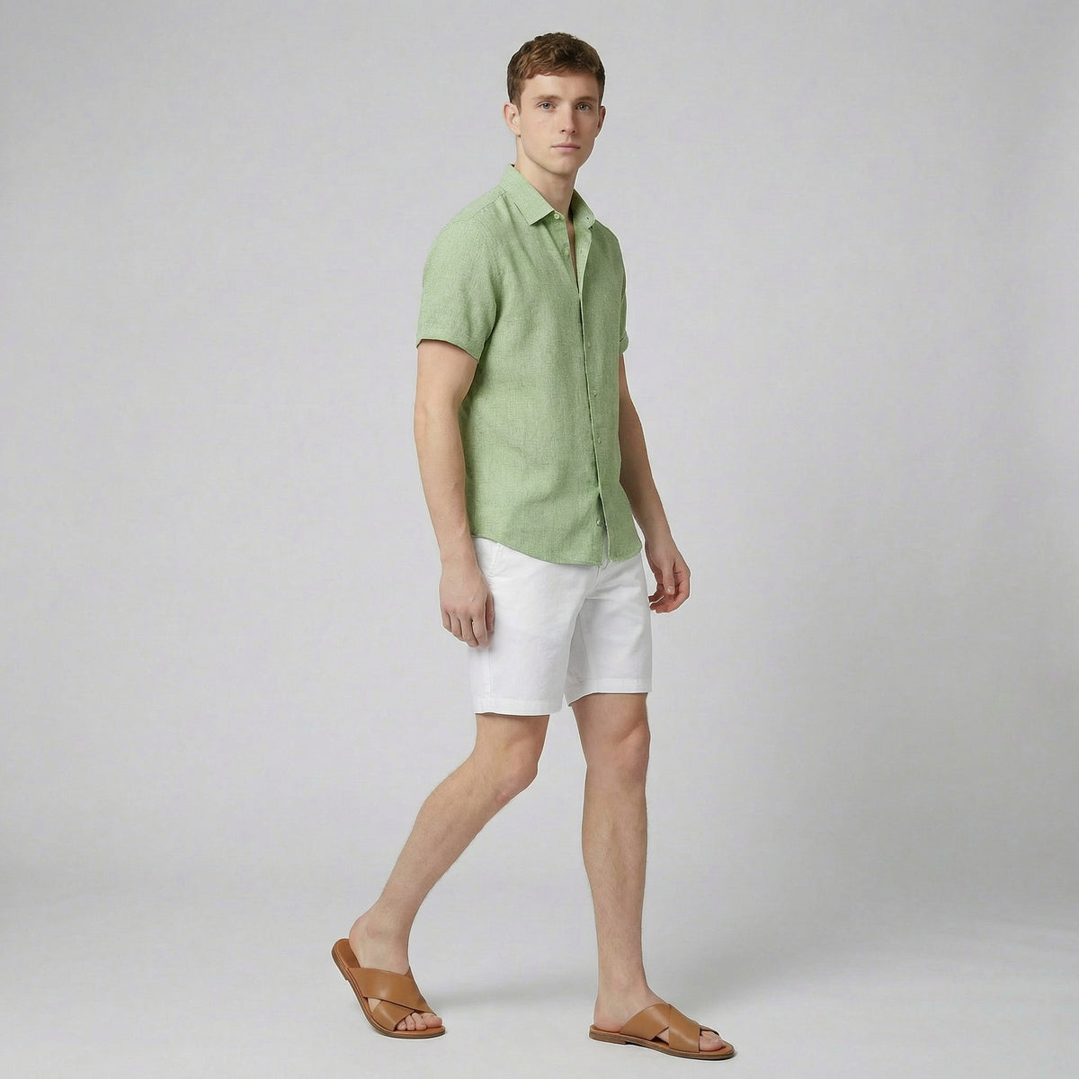 Men's Linen Shirt – Short Sleeve