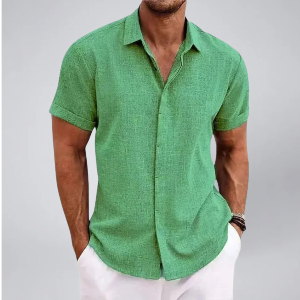 Men's Linen Shirt – Short Sleeve