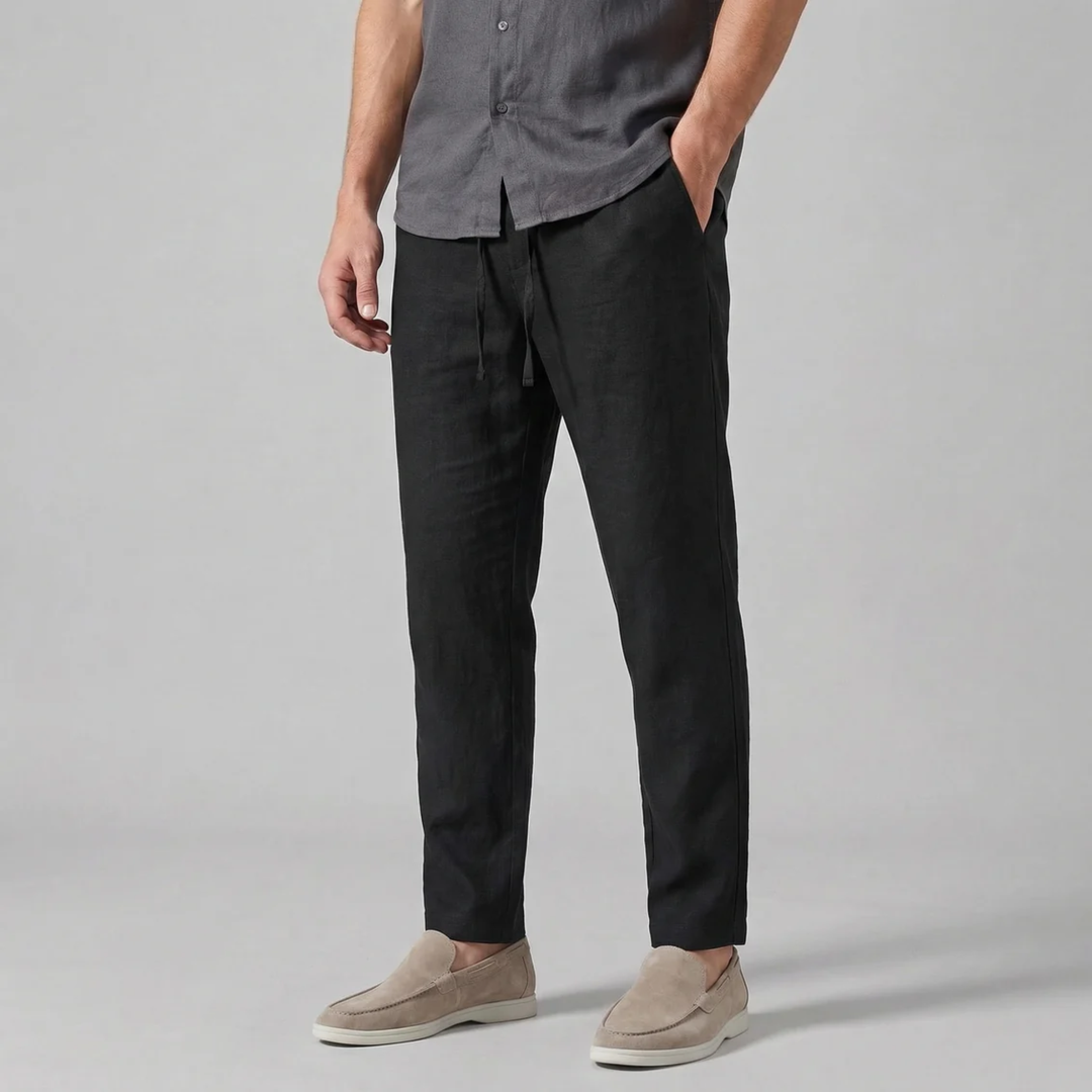 Men's Linen Pants – Slim Drawstring