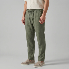 Men's Linen Pants – Slim Drawstring