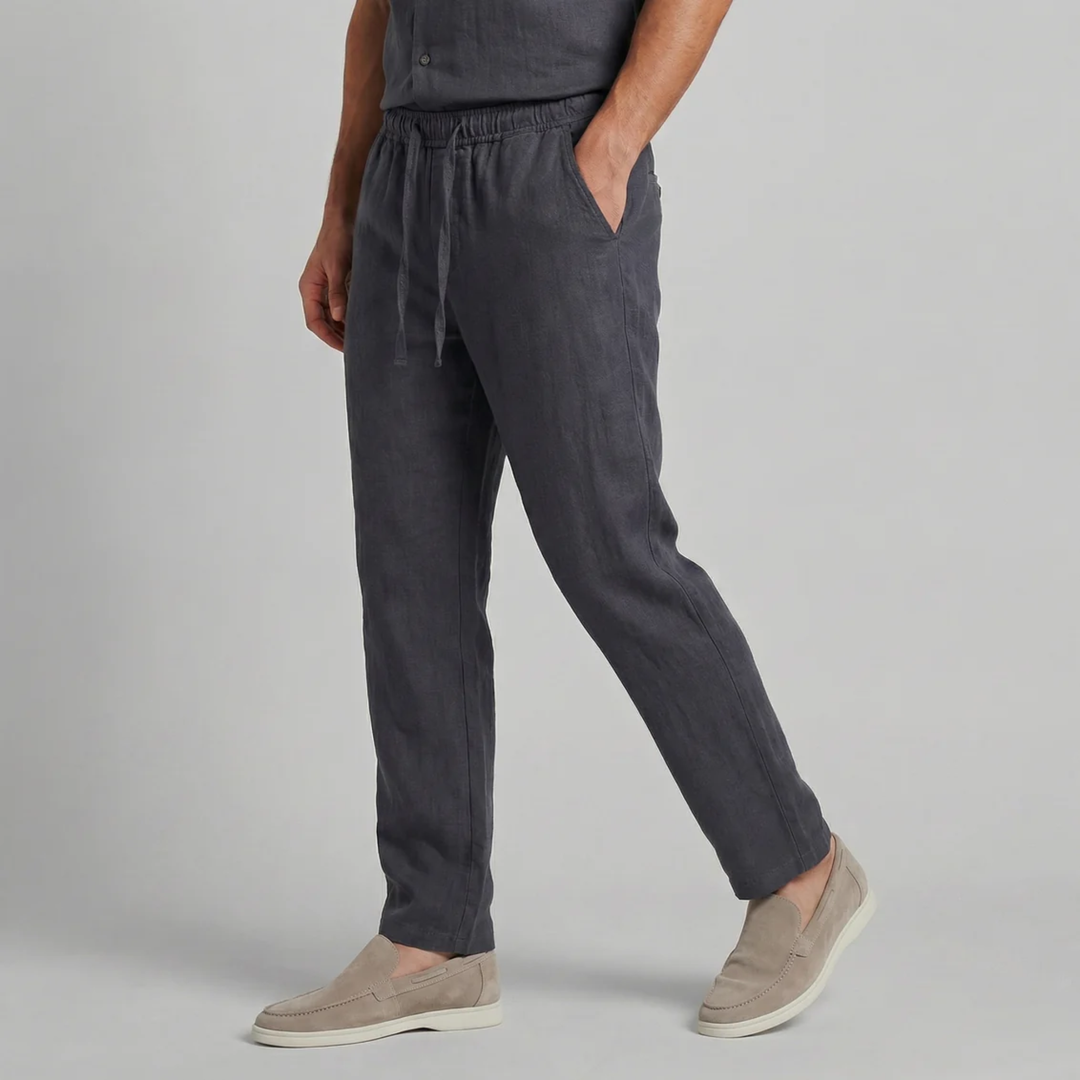 Men's Linen Pants – Slim Drawstring