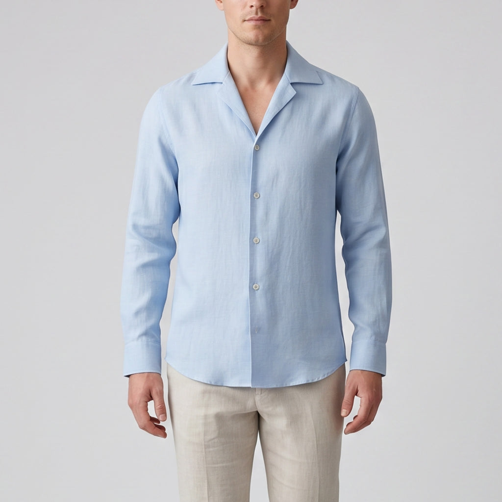 Men's Linen Shirt – Slim Fit