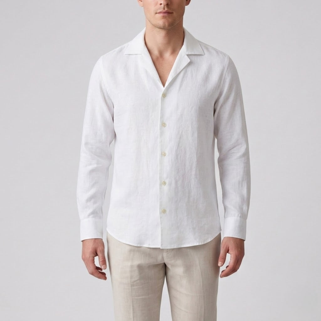 Men's Linen Shirt – Slim Fit