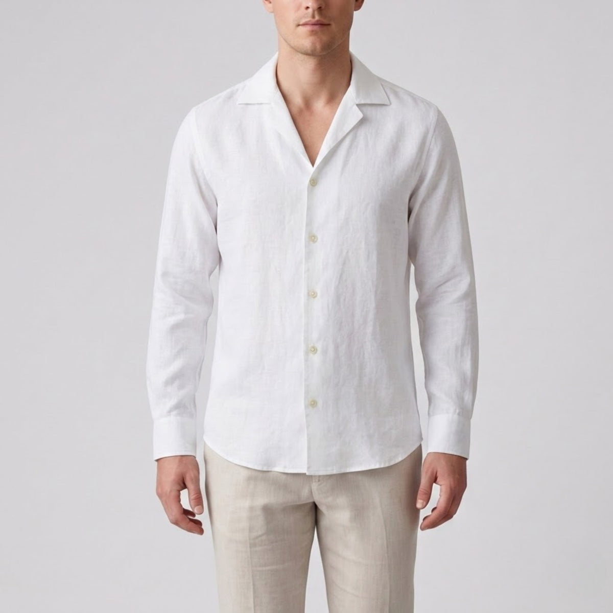 Men's Linen Shirt – Slim Fit