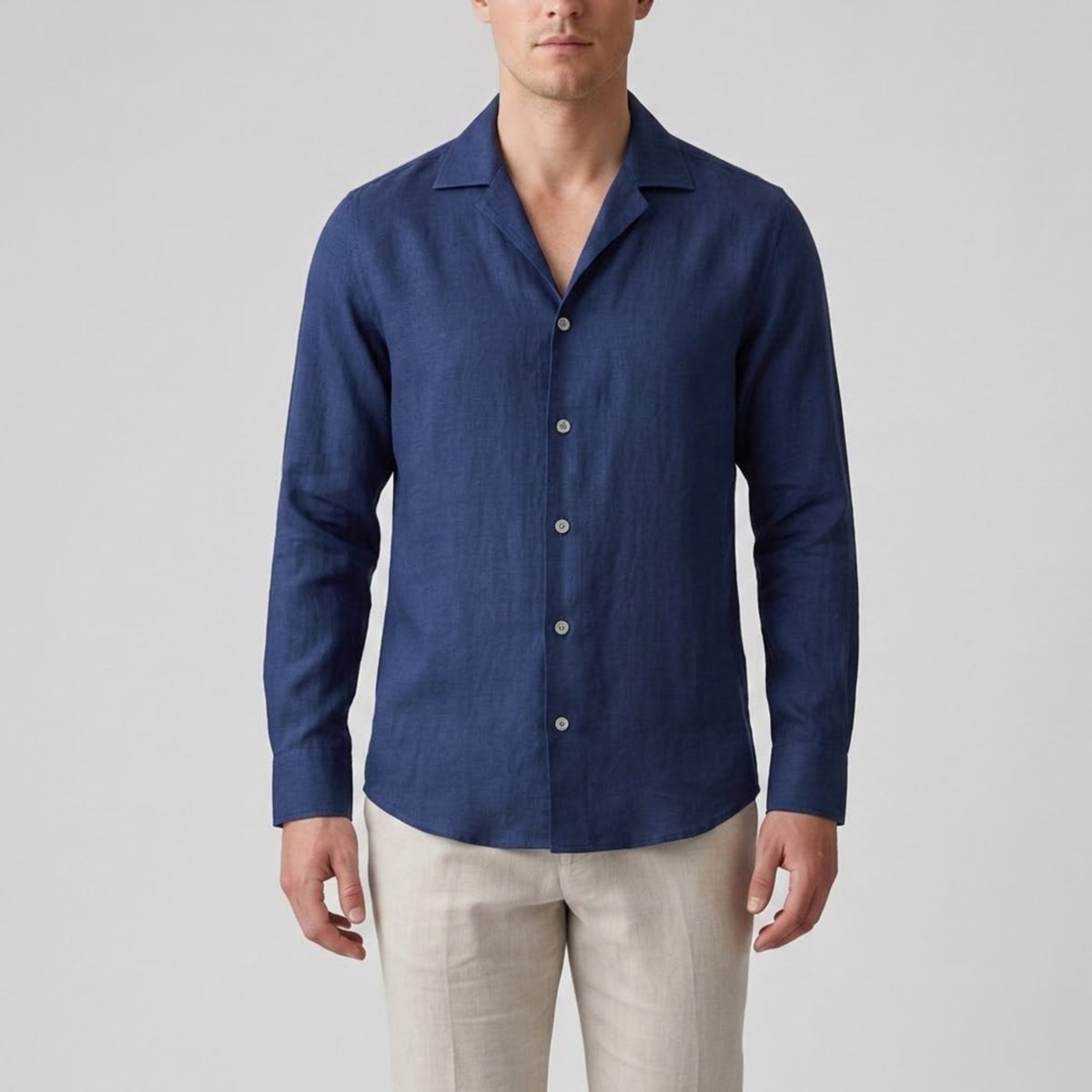 Men's Linen Shirt – Slim Fit