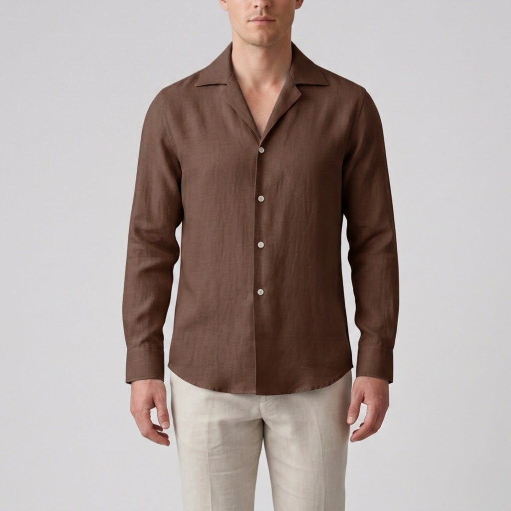 Men's Linen Shirt – Slim Fit