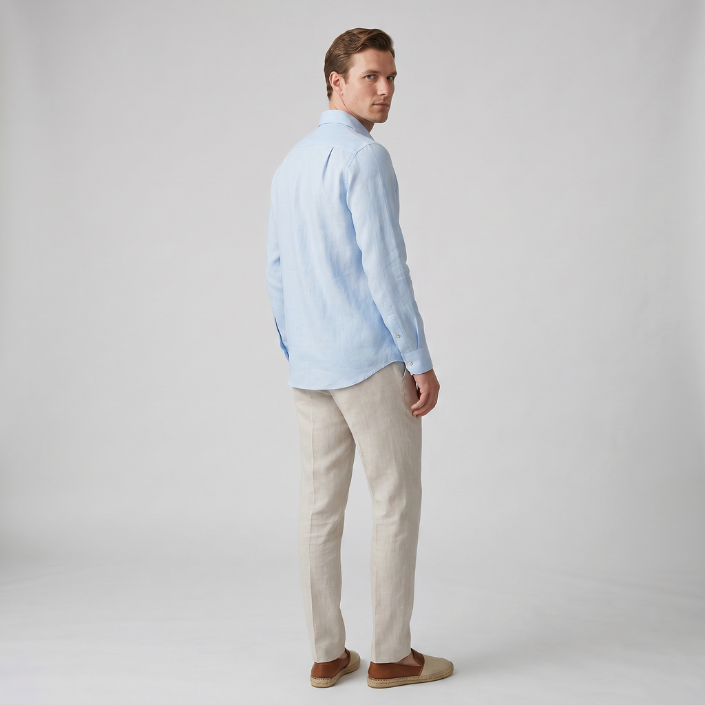 Men's Linen Shirt – Slim Fit