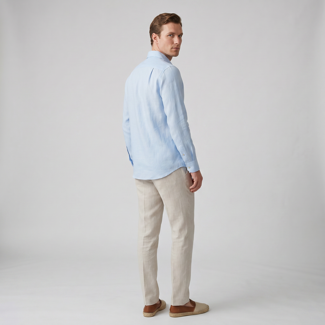 Men's Linen Shirt – Slim Fit