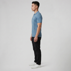 Men's Knit Polo Shirt – Slim-Fit Rib