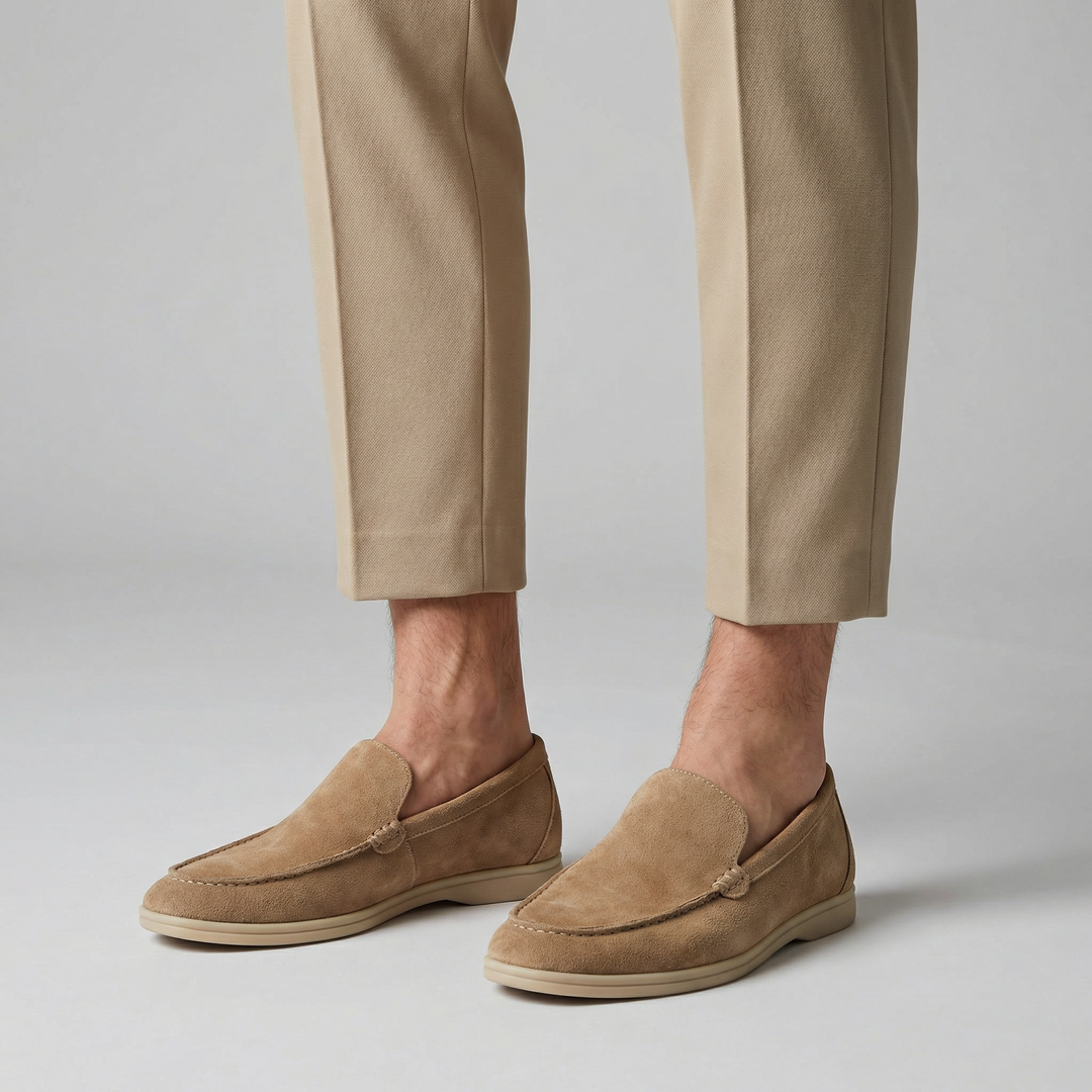 Men's Penny Loafers – Slip-On Suede