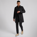 Men's Suede Loafers, Gold Detail