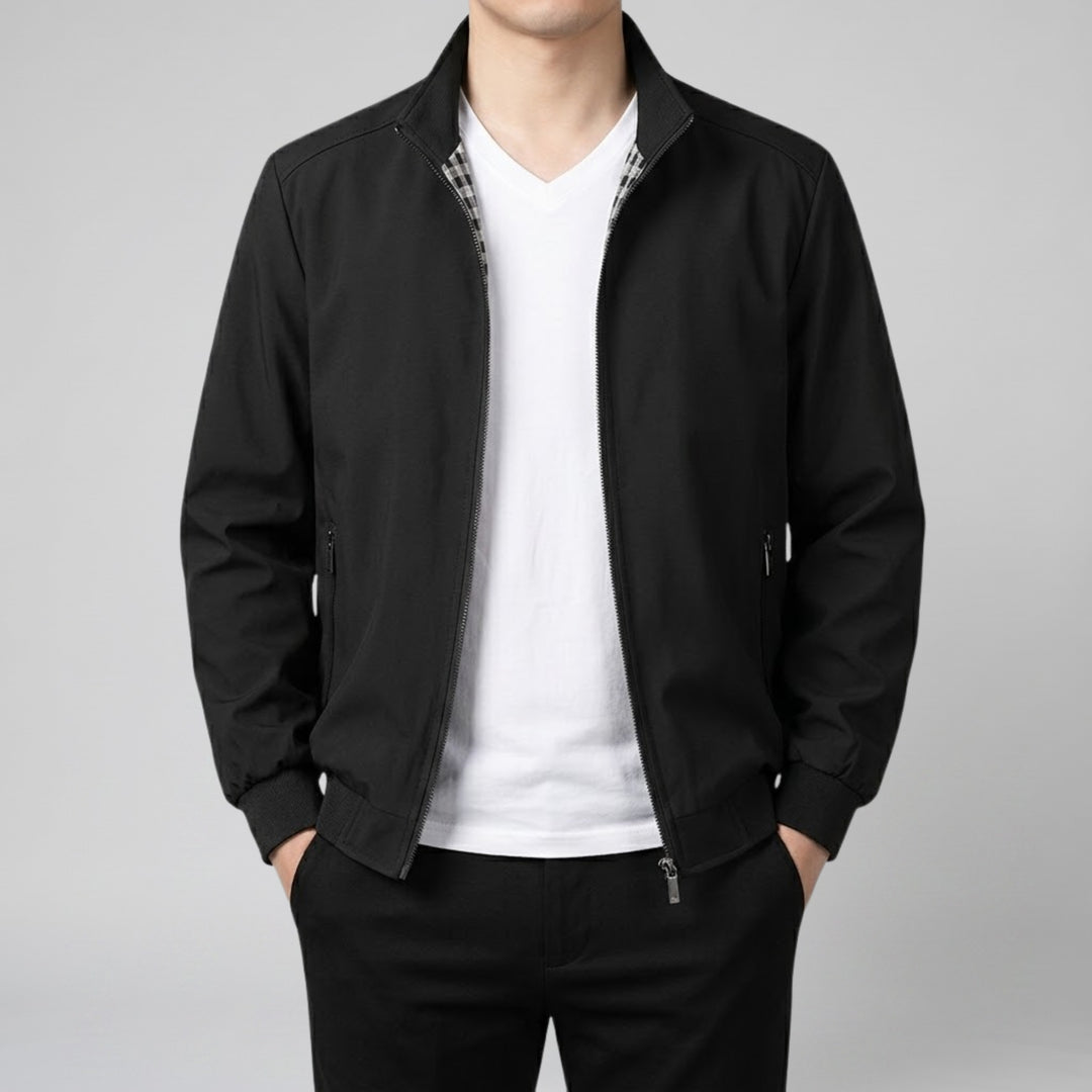 Men's Bomber Jacket, Lightweight Zip-Up