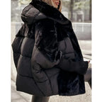 Women’s Elegant Jacket with Plush Trim