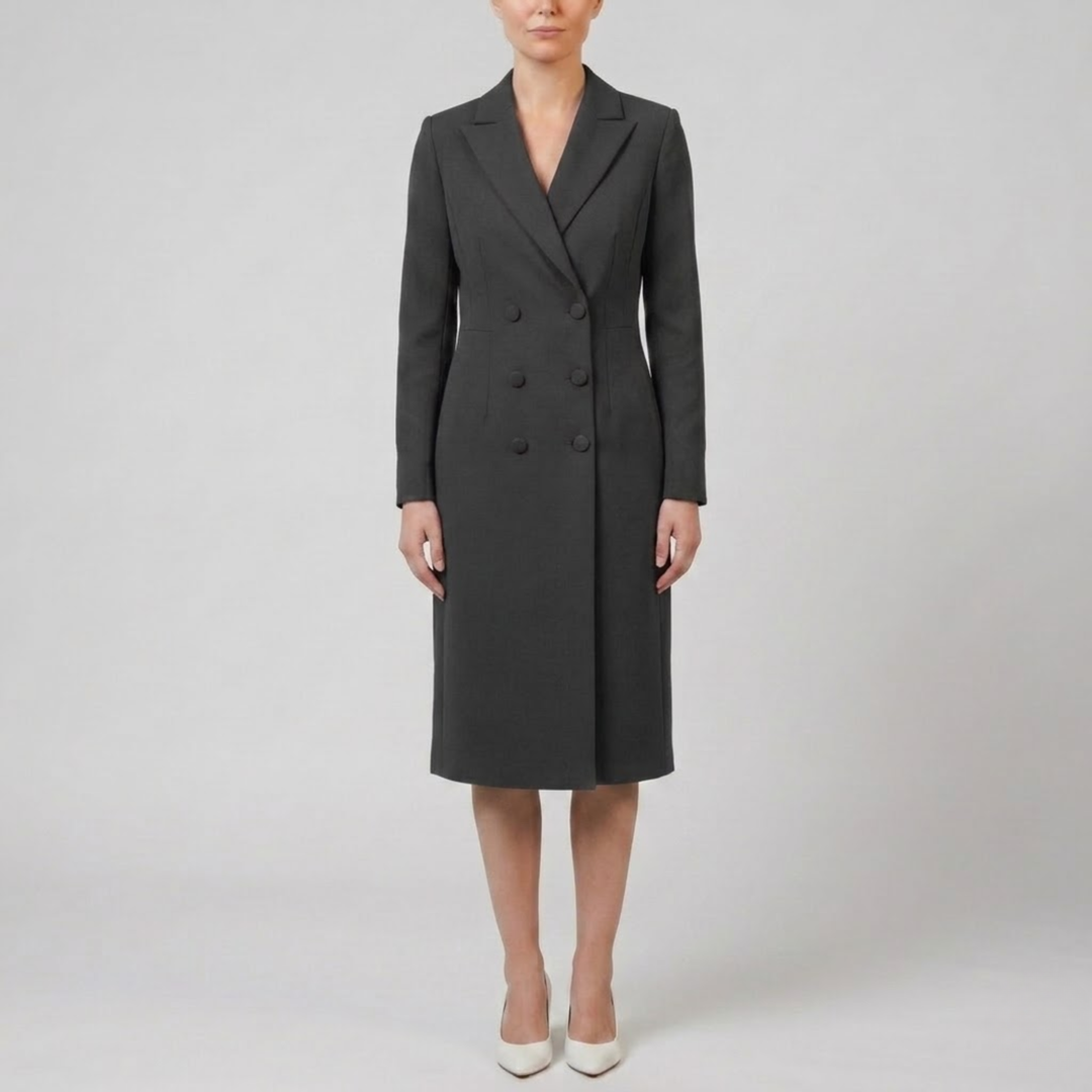 Women's Double-Breasted Blazer Dress – Notch Lapel
