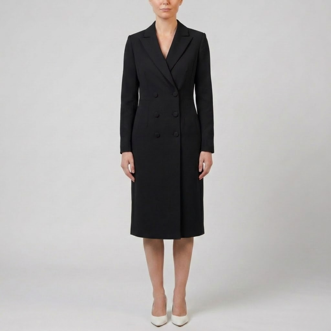 Women's Double-Breasted Blazer Dress – Notch Lapel